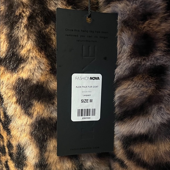 Fashion Nova Leopard Print Coat - Picture 5 of 5
